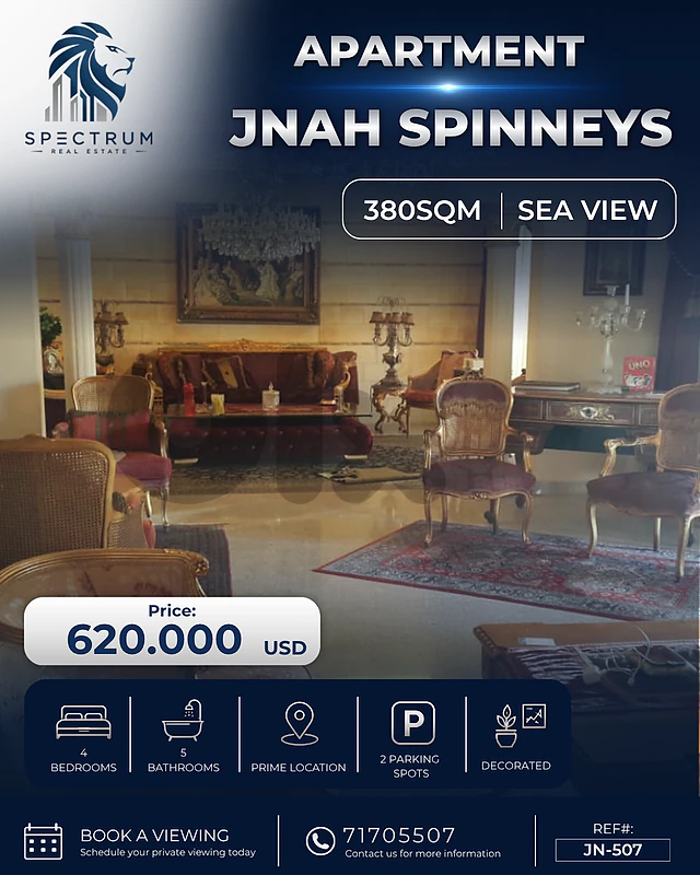 JNAH SPINNEYS (380Sq) 4 Bedrooms SEA VIEW ,  (JN-507)