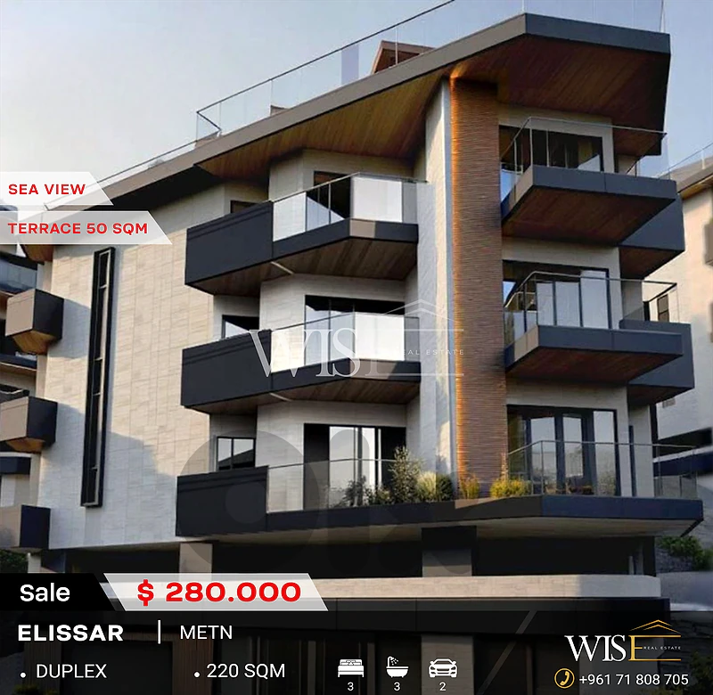 🏠 220 SQM Duplex with Terrace for SALE in Elissar!