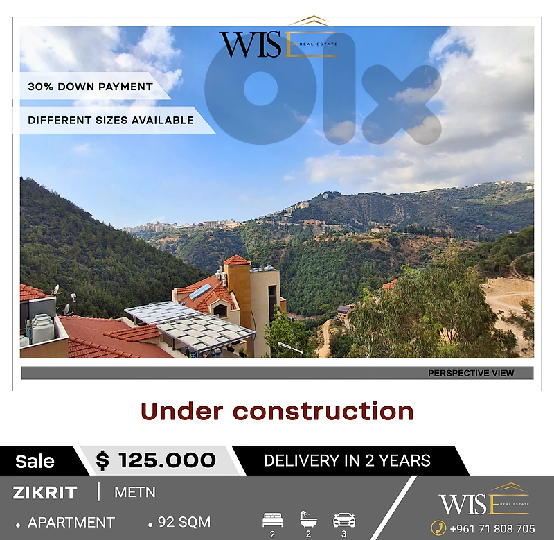 🏠 92 SQM Apartments for SALE in Zikrit!