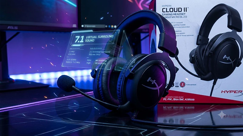 HyperX Cloud II - Gaming Headset (Black-Red