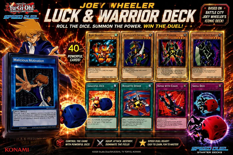 yugioh Original Joey Wheeler Deck of 40 Cards