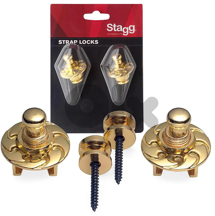 STAGG SSL1 GD STRAP BUTTONS AND LOCKS