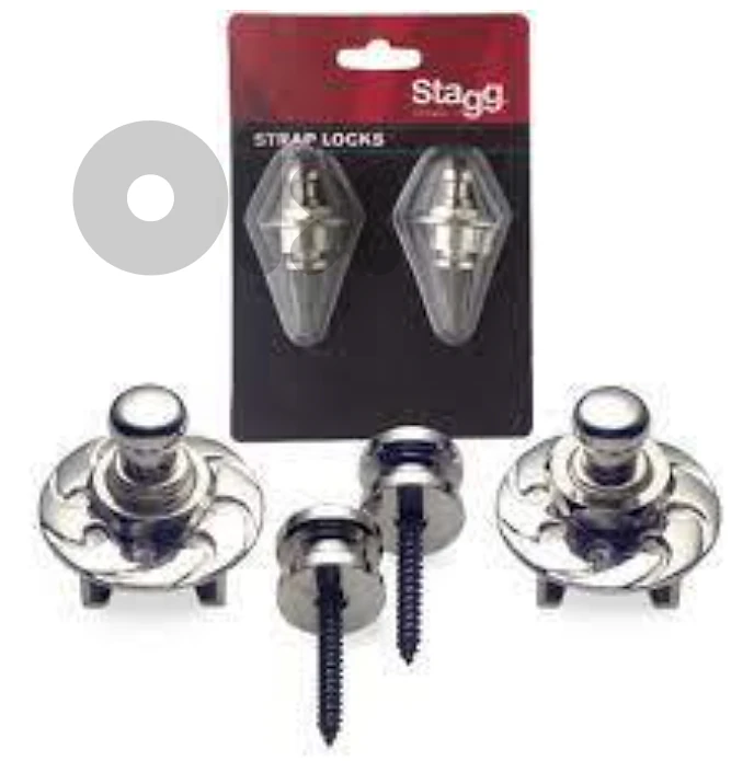 STAGG SSL1 CR STRAP BUTTONS AND LOCKS