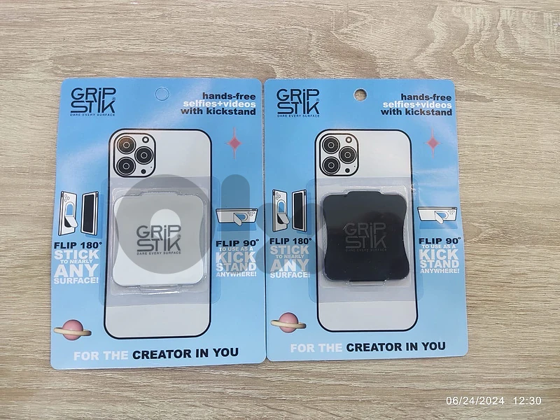 Grip stik & stand for mobile phone