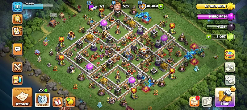 town hall 11 max except heroes