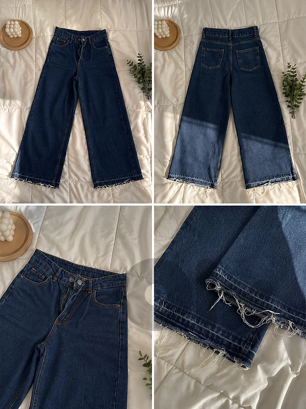 Trendy wide leg jeans - Size S - Excellent condition