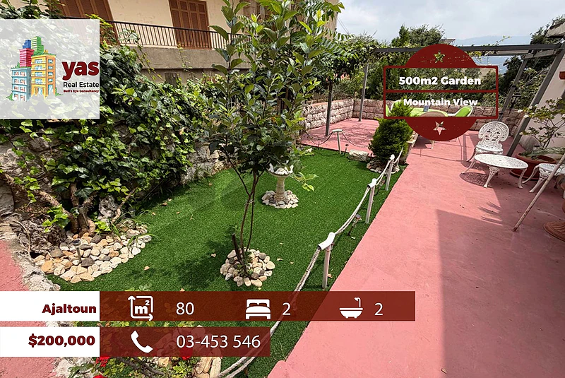 Ajaltoun 80m2 | 500m2 Garden | Private Street | Unique Property | TYT
