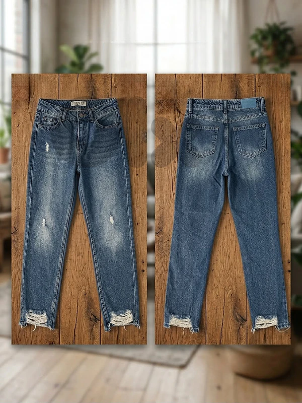 High Waist Dark bleu Mom Jeans - Like New