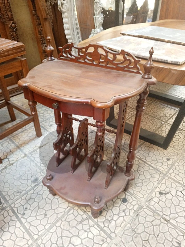 Mahogany magazine stand