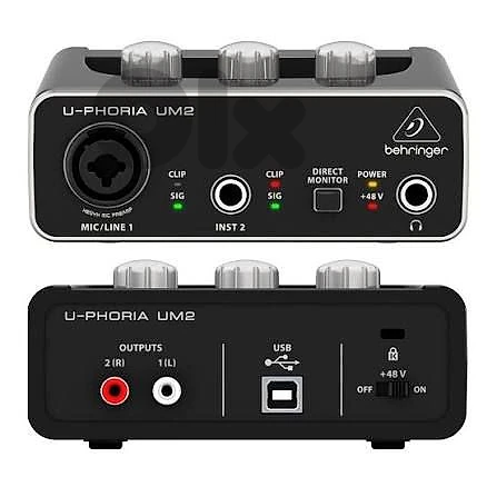 sound card um2 behringer interface professional  studio