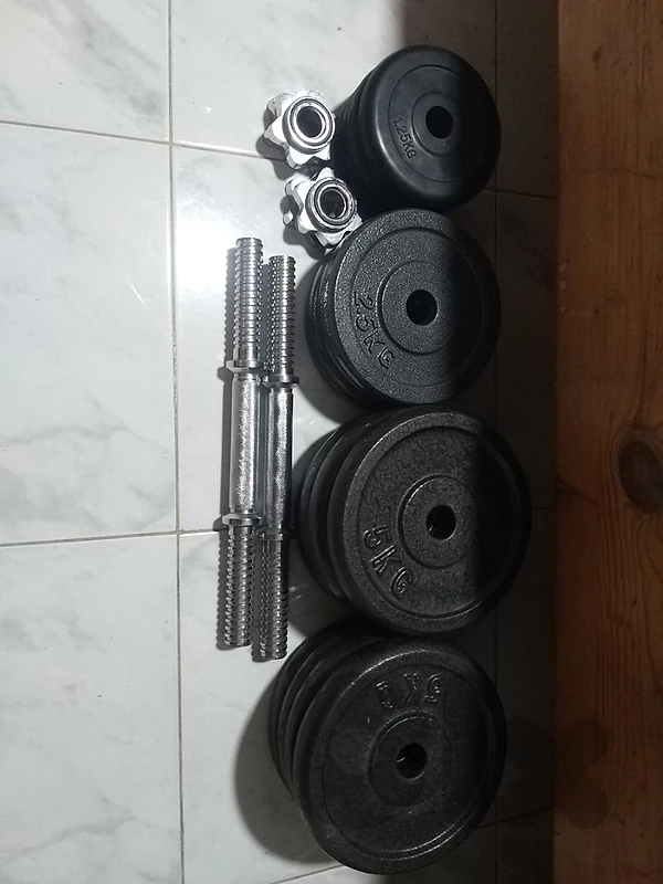 55 kg weights with bars