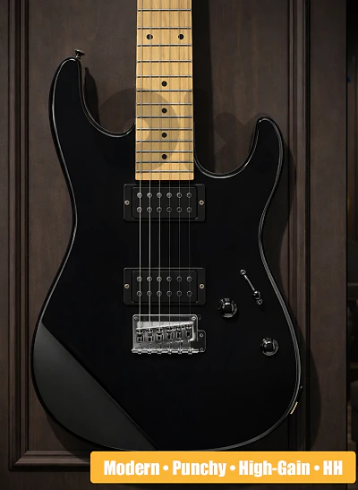 Stagg SEM-TWO H black electric guitar