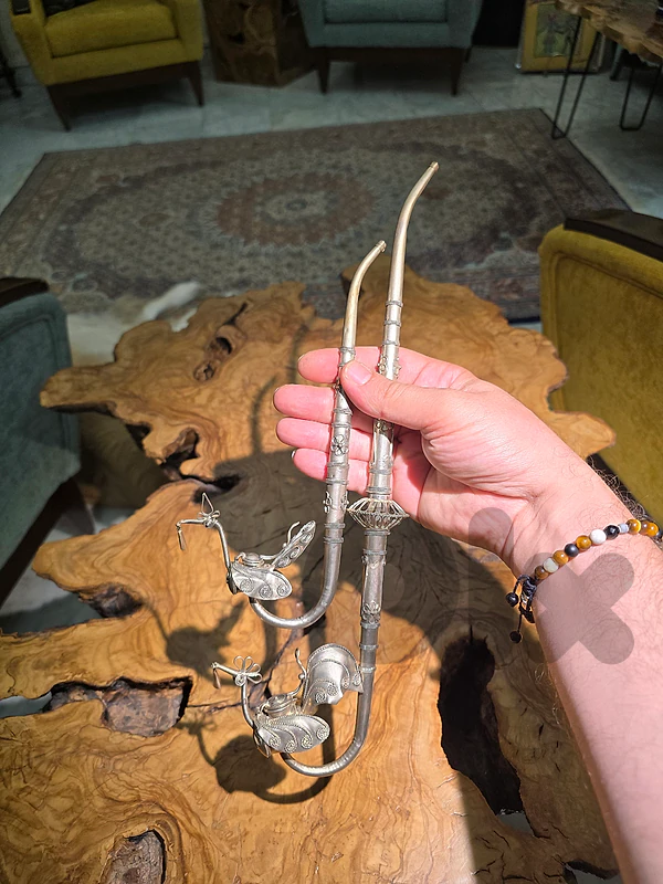 antique Chinese smoking opium pipes