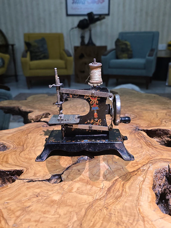 Antique mini sewing machine
