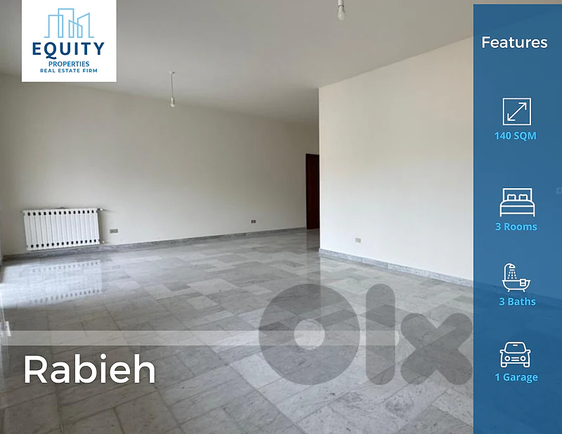 140 SQM Apartment For Rent In Rabieh شقة للإيجار #DH54016