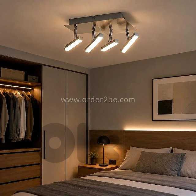 Trio Opium LED Ceiling Light – 4 Adjustable Heads