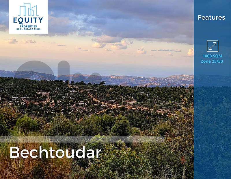 1000 SQM Land For Sale In Bechtoudar Batroun #CT54298
