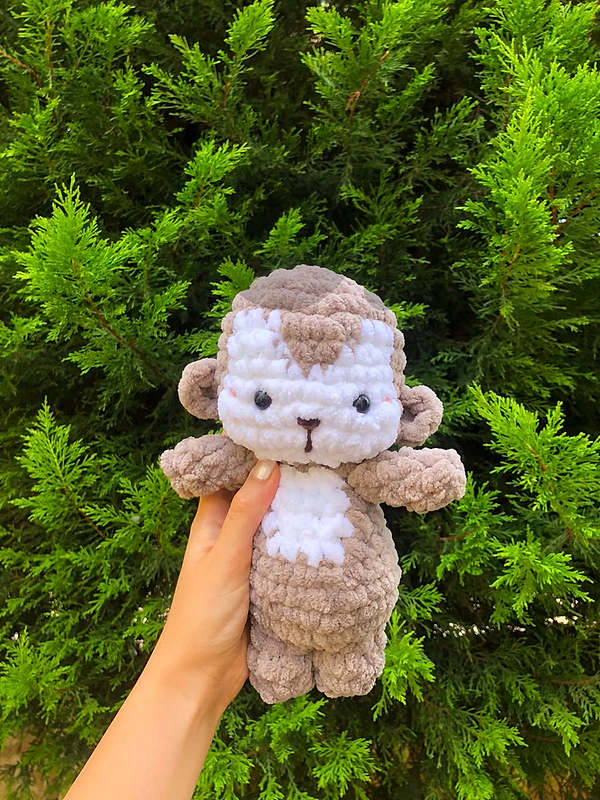 handmade crochet monkey plushie