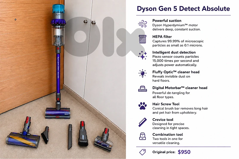 Dyson Vacuum Cleaner Gen 5 Detect Absolute