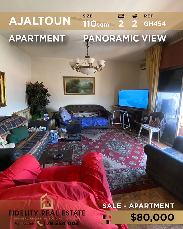 Apartment for sale in Ajaltoun GH454 شقة للبيع في عجلتون