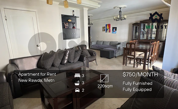 Apartment for rent in New Rawda شقة للاجار في منطقة نيو روضة