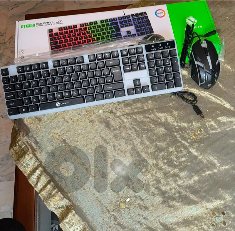 GTX350 Colorful LED Gaming Keyboard and Mouse Combo