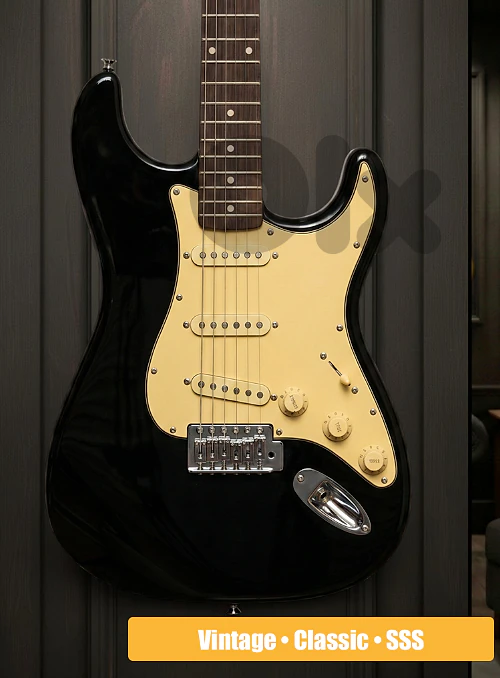 Stagg SES-30 Black electric guitar