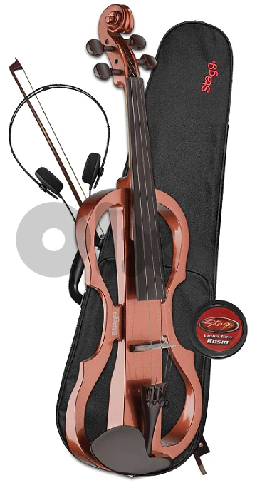 Stagg EVN X Electric Violin Vibrant Brown