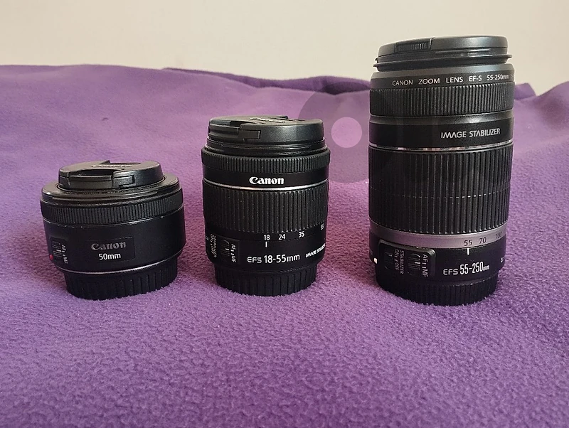 Canon 80D DSLR  +3 STM Lenses + Original Canon Bag