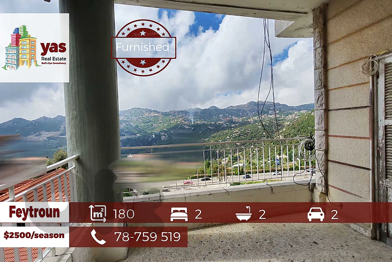 Feytroun 180m2 | Fully Furnished | Rent | Well Maintained | TW |