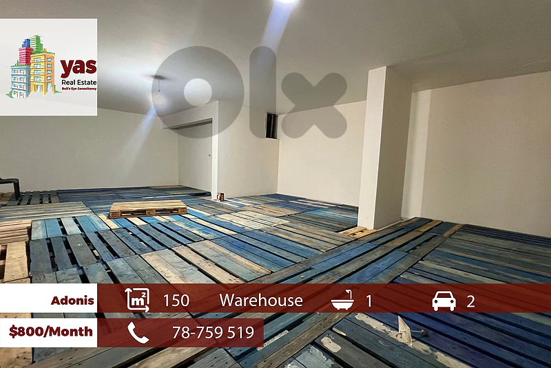 Adonis 150m2 | Warehouse | Rent | Active Street | Prime Location | RH