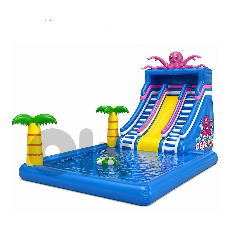 Octopus Themed Inflatable Outdoor Water Slide 900x700x550 CM - زحليطة