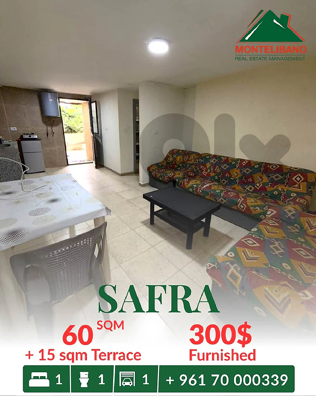 60 sqm Studio For Rent in Safra صفرا with 15 sqm Terrace & Sea View