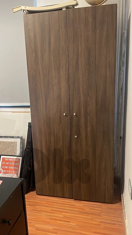 wooden closet