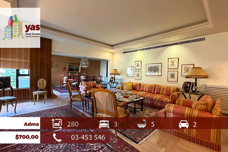 Adma 280m2 | Well Maintained | Classy Area | Partial View | EH