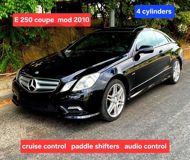 E 250 coupé mod 2010 panoramic  excellent condition