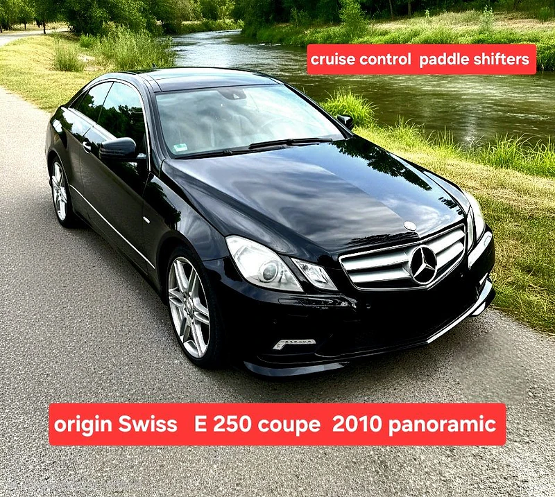 E 250 coupé mod 2010 panoramic  excellent condition