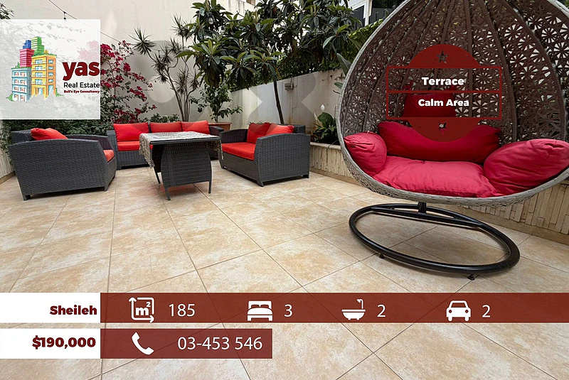 Sheileh 185m2 | Terrace | Classy Street | Excellent Condition | EL