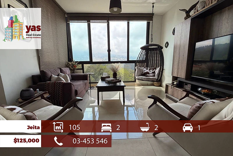 Jeita 105m2 | Decorated | Panoramic View | High End | EL