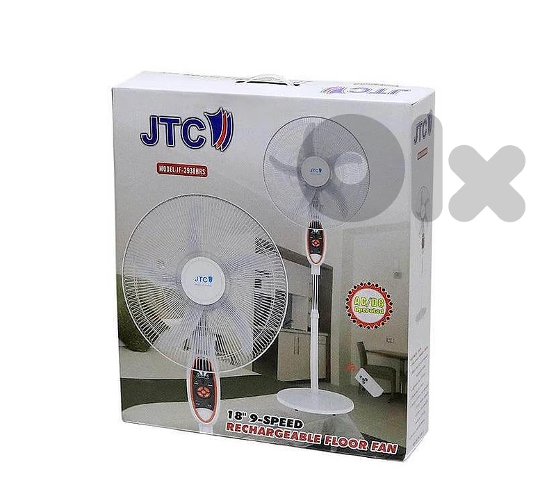 30 HOURS on Battery Rechargeable Fan JTC Original Battery