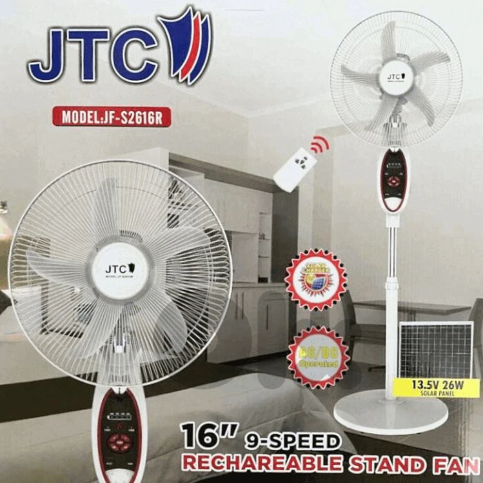 Rechargeable Fan JTC 30 HOURS on Original Battery