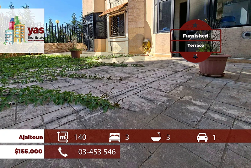 AJaltoun 140m2 | Terrace | Furnished | View | Prime Location | KH