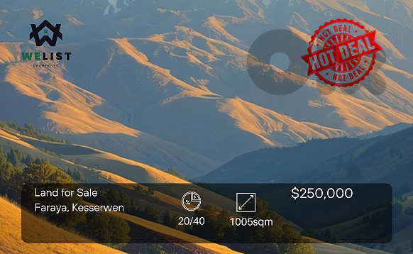 Land for sale in Faraya ارض للبيع قي منطقة فرايا