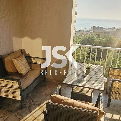 L21852 Apartment With Mountain & Sea View For Rent in Jbeil Qartaboun