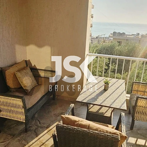 L21852 Apartment With Mountain & Sea View For Rent in Jbeil Qartaboun