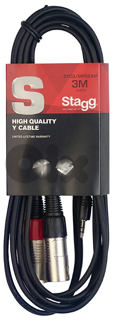 Stagg SYC3/MPS2XM 3m Y Cable