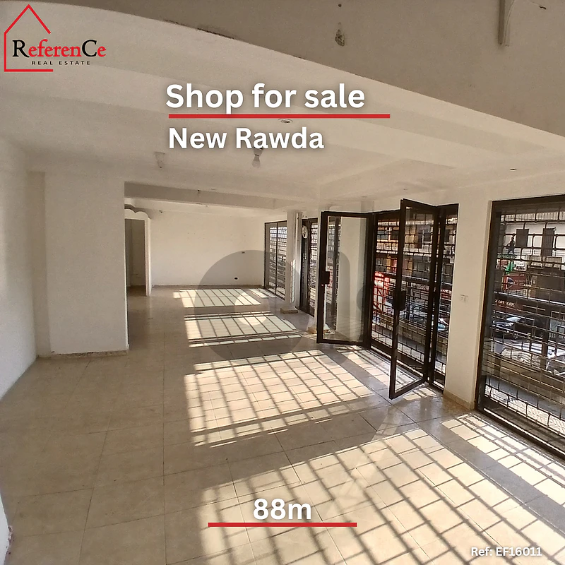 Shop in new rawda for sale للبيع محل مميز في نيو روضة