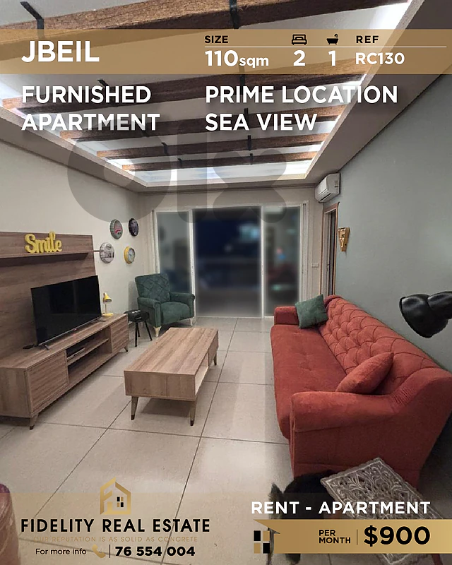 Apartment for rent in Jbeil RC130 شقة للإيجار في جبيل