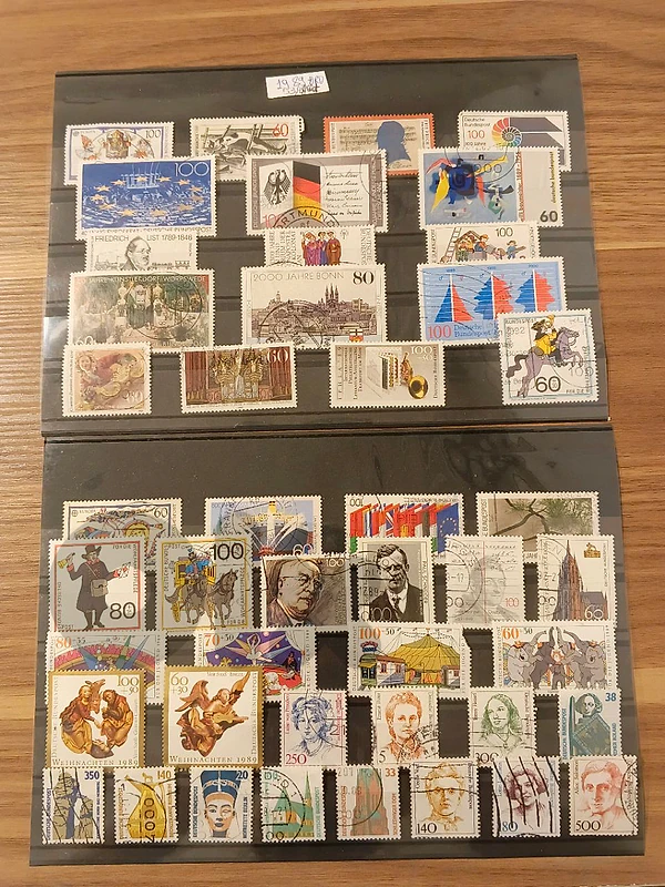 BRD Germany 1989 stamps مجموعة طوابع من ألمانيا الاتحادية لعام 1989