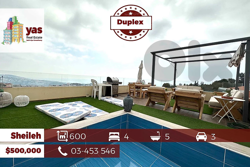New Sheileh 600m2 Duplex | Unique Property | Astonishing View |